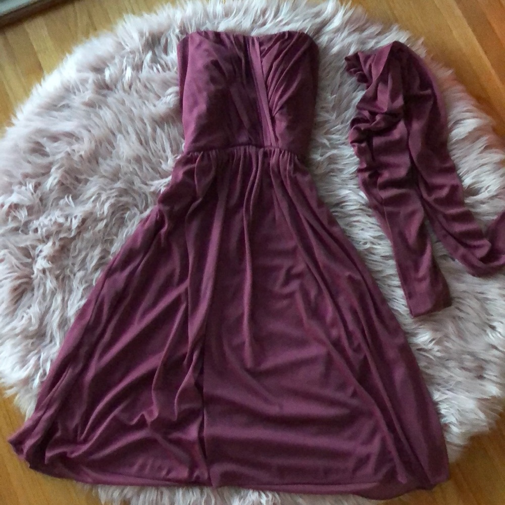 beautiful pink strapless dress